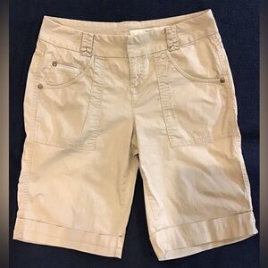 DKNY khaki shorts with cuff